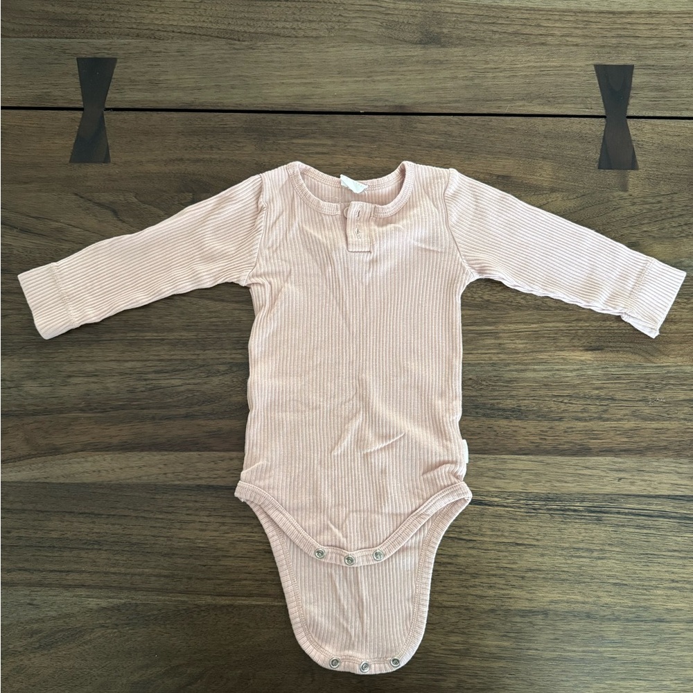 Jamie Kay Essentials Henley long sleeve Ribbed Bodysuit